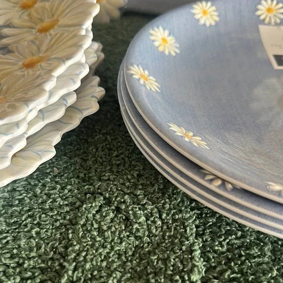 The Farmhouse by Rachel Ashwell Sunflower 🌻Serving Tray Plates Melamine Blue NEW - Picture 11 of 11